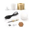 Boowan Nicole Concrete Lampshade Base Silicone Mold Cement Lamp Holder Making Mould for Home and Garden Decor view 1