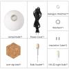 Boowan Nicole Concrete Lampshade Base Silicone Mold Cement Lamp Holder Making Mould for Home and Garden Decor view 3