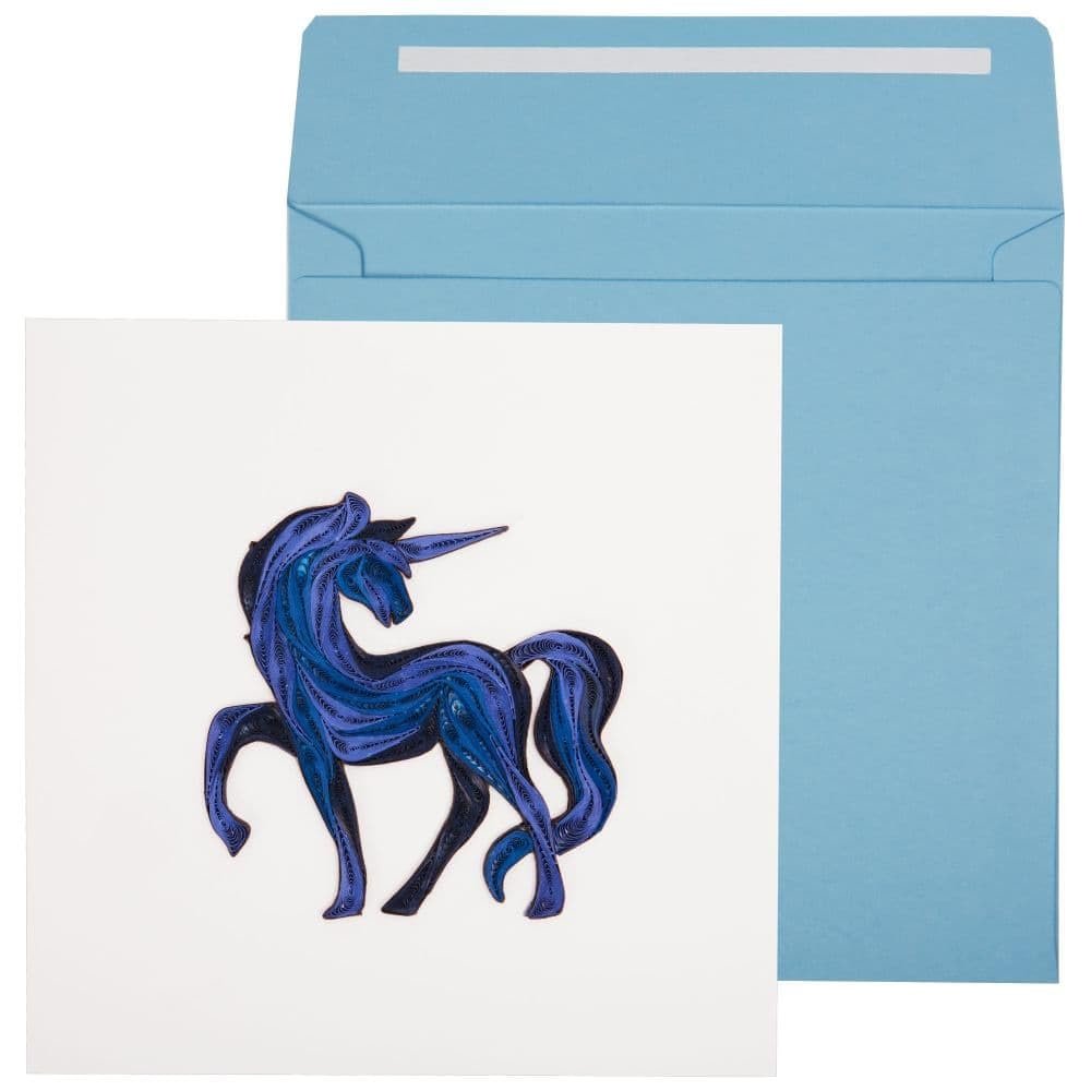 NIQUEA.D, Unicorn Quilling Blank Card