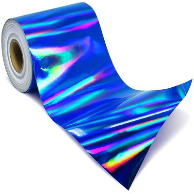 VViViD DECO65 Blue Holographic Chrome Adhesive Vinyl (20ft x 1ft)