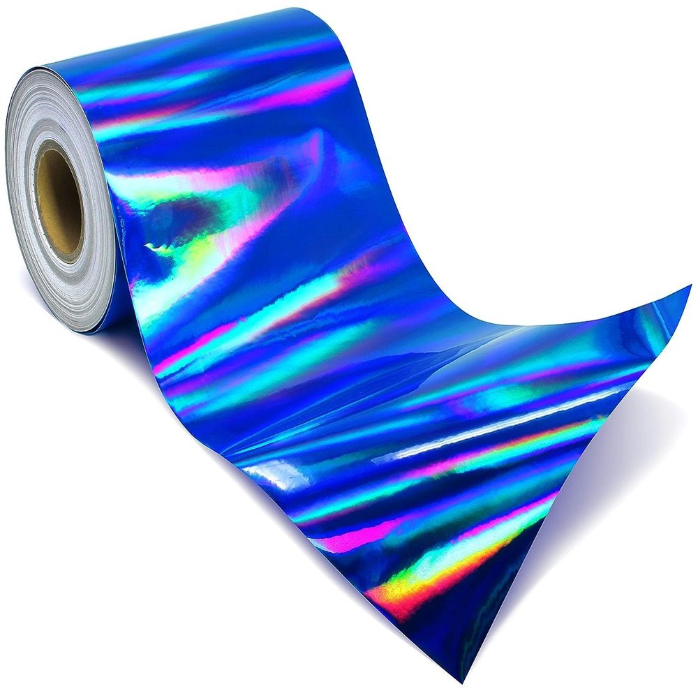 VViViD DECO65 Blue Holographic Chrome Adhesive Vinyl (20ft x 1ft)