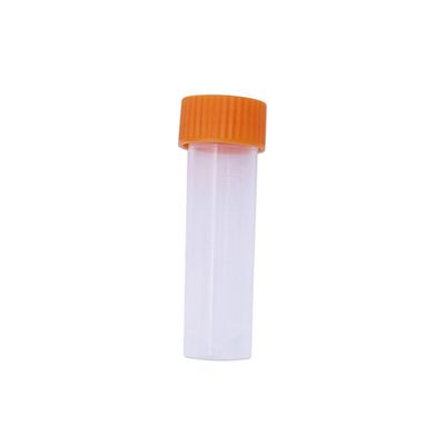 EXCEART 10pcs Transparent Plastic Storage Bottles with Orange Lid for Beads and Needles Organization Containers for Craft Supplies and Projects