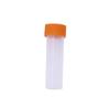 EXCEART 10pcs Transparent Plastic Storage Bottles with Orange Lid for Beads and Needles Organization Containers for Craft Supplies and Projects view 1