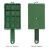 Patelai 12 Pieces Floral Foam Cage Floral Foam for Fresh Flower Arrangement with Handle Rectangle Foam Blocks for Wedding Party Artificial Fresh Flowers, 12.4 x 3.35 x 5.12 Inch, Green view 3