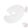EXCEART 3pcs Acrylic Paint Palette Elliptical Shape for Art Craft Painting Non-Porous Easy to Clean Comfortable Thumb for Long Use Suitable for Boys and Girls Craftsmen Professionals view 3