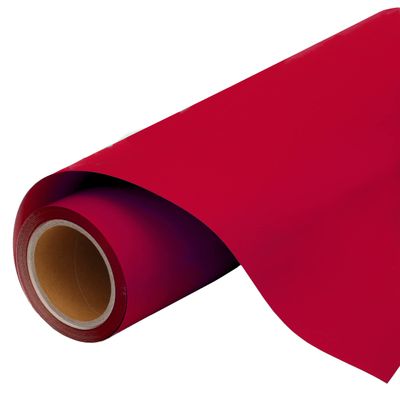 3 Yard x 20" Wide Roll Threadart Red Heat Transfer Vinyl Film HTV | Solid Color | Compatible with Venture, Explore, and Maker, Silhouette Cameo, & Large Format Cutters
