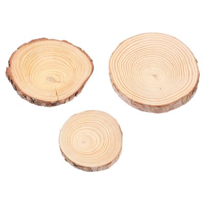 EXCEART 3pcs Pine Wood Coasters Desk Coasters for Coffee for Table Heat Insulated Cup Pads