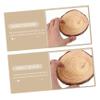 EXCEART 3pcs Pine Wood Coasters Desk Coasters for Coffee for Table Heat Insulated Cup Pads view 3