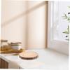 EXCEART 3pcs Pine Wood Coasters Desk Coasters for Coffee for Table Heat Insulated Cup Pads view 4