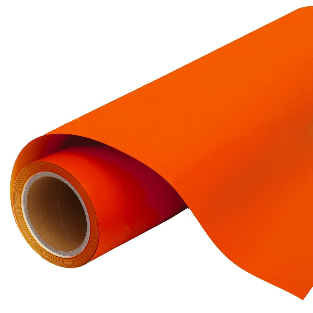 3 Yard x 20" Wide Roll Threadart Red Orange Heat Transfer Vinyl Film HTV | Solid Color | Compatible with Venture, Explore, and Maker, Silhouette Cameo, & Large Format Cutters
