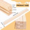 BENECREAT 10Pcs Wood Sheets Pottery Tools, 5 Size Rectangle Mud Stick Guide for Pottery Polymer Clay Thickness view 2