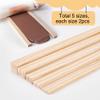 BENECREAT 10Pcs Wood Sheets Pottery Tools, 5 Size Rectangle Mud Stick Guide for Pottery Polymer Clay Thickness view 3