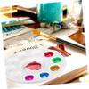 EXCEART 10pcs Paint Set with Nylon Brushes and Palette for Acrylic Oil and Watercolor Painting for Artists and Boys and Girls Includes Practical Color Mixing Tray view 4