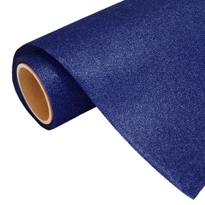 10 Yard x 20" Roll Threadart Glitter Royal Blue Heat Transfer Vinyl Film HTV | Glitter Colors | Compatible Home & Large Format Cutters