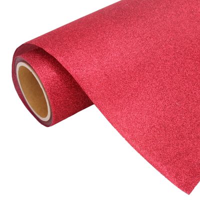 3 Yard x 20" Roll Threadart Glitter Red Heat Transfer Vinyl Film HTV | Glitter Colors | Compatible Home & Large Format Cutters