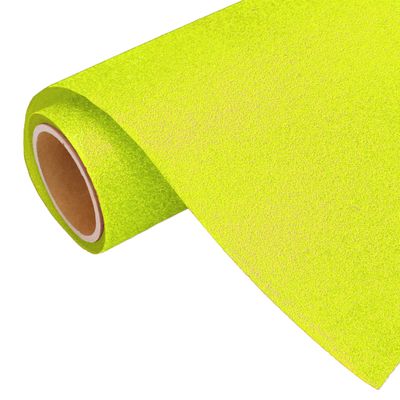 10 Yard x 20" Roll Threadart Glitter Neon Rainbow Yellow Heat Transfer Vinyl Film HTV | Glitter Colors | Compatible Home & Large Format Cutters