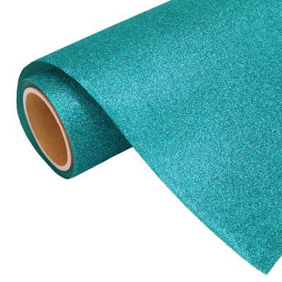 3 Yard x 20" Roll Threadart Glitter Sky Blue Heat Transfer Vinyl Film HTV | Glitter Colors | Compatible Home & Large Format Cutters