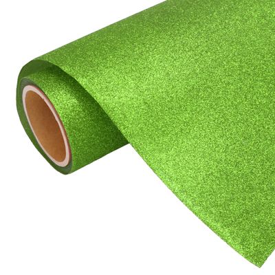 10 Yard x 20" Roll Threadart Glitter Lt Green Heat Transfer Vinyl Film HTV | Glitter Colors | Compatible Home & Large Format Cutters