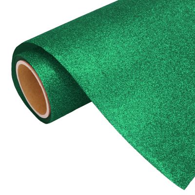 10 Yard x 20" Roll Threadart Glitter Green Heat Transfer Vinyl Film HTV | Glitter Colors | Compatible Home & Large Format Cutters