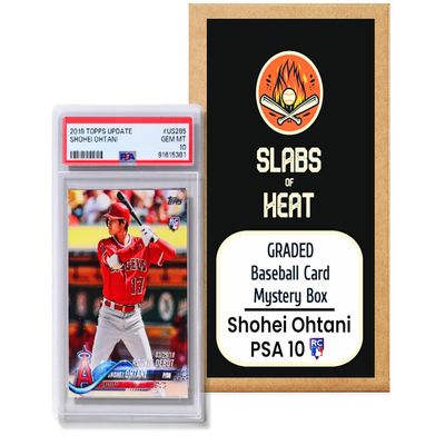 ONE Guaranteed PSA 10 Shohei Ohtani 2018 Rookie RC CardIdeal Gift for Collectors & Baseball FansGraded Baseball Card Gift Box - SHOHEI OHTANI PSA 10 Rookie Edition