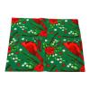 10 Pieces Christmas Fabric Bundles Sewing Quilting Craft Multi Color Cotton Patchwork Christmas Bells Tree Printing Fabric for DIY Dress Apron Party Supplies view 4