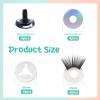 TOAOB 4 Sets 25mm Safety Eyes Glitter Safety Eyes with Washers and Eyelashes for Amigurumis Silver Plastic Craft Crochet Eyes for DIY Puppet Stuffed Animals Doll Making view 2
