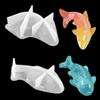DeryArcle 2Pcs Koi Fish Silicone Resin Molds, Goldfish Pendant Epoxy Resin Mold, Carp Mould 3D Ornament Small Animal Casting Moulds for DIY Jewelry Charms Keychain Craft Paperweight Home Decoration view 1
