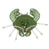 2pcs Crab Lobster Embroidered Beaded Patch Animals Sea World Ocean Series Sew on Emblem Badge DIY Beaded Rhinestones Appliques (Q) view 1