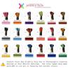 Pack of 12 Double Mercerized Variegated Embroidery Floss Pure Cotton Cross Stitch Threads, Gold Brown view 2
