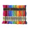 Pack of 12 Double Mercerized Variegated Embroidery Floss Pure Cotton Cross Stitch Threads, Gold Brown view 3