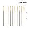 SBTRKT 100pcs 22# 24# 26# Cross Stitch Knitting Needle Large Eye Blunt Sewing Embroidery Needles DIY Craft Sewing Accessories (Color : 24Number 100pcs) view 2