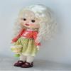 JD693L 8-9inch 9-10inch 10-11inch Mini Rebonding Soft Wave Long Combed Mohair Doll Wigs (9-10inch, Cream White #50) view 2