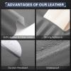 Leather Repair Kit for Furniture 16"x 63" Leather Tape Repair Patch Self Adhesive Sofa Vinyl Repair Patch Kit for Car Seat,Couch,Boat Seat,Chair - Dark Gray view 2