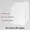 Vienrose Photo Album Page Refill for 3 Ring Binder, Photo Album Self Adhesive Pages, Photo Albums Pages Fit 2x3 4x6 5x7 8x10 Photo or Recipe Cards view 2