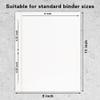 Vienrose Photo Album Page Refill for 3 Ring Binder, Photo Album Self Adhesive Pages, Photo Albums Pages Fit 2x3 4x6 5x7 8x10 Photo or Recipe Cards view 4
