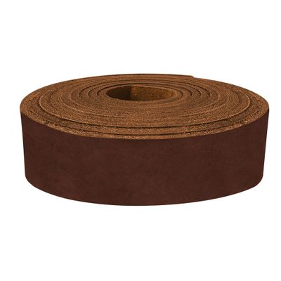 ELW 9-10 oz (3.6-4mm) Latigo Leather Belt Grade Straps & Strips | Size: 1.5"x60" (3.8x152cm) | Rust | Full Grain Cowhide, Heavy Duty Holsters, Sheathes, Harness, Saddle, Guitar Straps, DIY Crafts