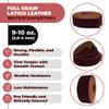 ELW 9-10 oz (3.6-4mm) Latigo Leather Belt Grade Straps & Strips | Size: 1.75"x72" (4.5x183cm) | Wine | Full Grain Cowhide, Heavy Duty Holsters, Sheathes, Harness, Saddle, Guitar Straps, DIY Crafts view 2