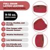 ELW 9-10 oz (3.6-4mm) Latigo Leather Belt Grade Straps & Strips | Size: 1.5"x60" (3.8x152cm) | Red | Full Grain Cowhide, Heavy Duty Holsters, Sheathes, Harness, Saddle, Guitar Straps, DIY Crafts view 2