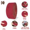 ELW 9-10 oz (3.6-4mm) Latigo Leather Belt Grade Straps & Strips | Size: 1.5"x60" (3.8x152cm) | Red | Full Grain Cowhide, Heavy Duty Holsters, Sheathes, Harness, Saddle, Guitar Straps, DIY Crafts view 3