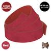 ELW 9-10 oz (3.6-4mm) Latigo Leather Belt Grade Straps & Strips | Size: 1.5"x60" (3.8x152cm) | Red | Full Grain Cowhide, Heavy Duty Holsters, Sheathes, Harness, Saddle, Guitar Straps, DIY Crafts view 4