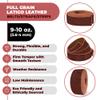 ELW 9-10 oz (3.6-4mm) Latigo Leather Belt Grade Straps & Strips | Size: 1.5"x60" (3.8x152cm) | Russet | Full Grain Cowhide, Heavy Duty Holsters, Sheathes, Harness, Saddle, Guitar Straps, DIY Crafts view 2