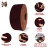 ELW 9-10 oz (3.6-4mm) Latigo Leather Belt Grade Straps & Strips | Size: 1.75"x50" (4.5x127cm) | Wine | Full Grain Cowhide, Heavy Duty Holsters, Sheathes, Harness, Saddle, Guitar Straps, DIY Crafts view 3