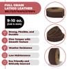 ELW 9-10 oz (3.6-4mm) Latigo Leather Belt Grade Straps & Strips | Size: 1.5"x60" (3.8x152cm) | Chocolate Brown | Full Grain Cowhide, Heavy Duty Holsters, Sheathes, Saddle, Straps, DIY Crafts view 2