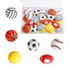 DANUDON Sport Ball Flatback Resin Charms, 30PCS Large Basketball Football Volleyball Baseball No Hole Beads Resin Cabochons Beads with Box for DIY Scrapbooking Phone Case, 27mm view 1