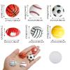 DANUDON Sport Ball Flatback Resin Charms, 30PCS Large Basketball Football Volleyball Baseball No Hole Beads Resin Cabochons Beads with Box for DIY Scrapbooking Phone Case, 27mm view 2