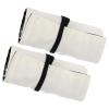 PATIKIL Handmade 72 Slots Roll Up Pencil Case, 2 Pack Canvas Pencil Wrap Pouch Pen Holder Organizer for Artist Drawing Coloring Sketching, White/Black view 1
