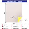 HTVVETUR 3D Puff Vinyl Heat Transfer 14PCS Puff HTV Sheets 12" x 10" Iron on Vinyl Puff Heat Transfer Vinyl for Heat Press T-Shirt Compatible with Cricut or Mark (Yellow) view 2