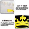 HTVVETUR 3D Puff Vinyl Heat Transfer 14PCS Puff HTV Sheets 12" x 10" Iron on Vinyl Puff Heat Transfer Vinyl for Heat Press T-Shirt Compatible with Cricut or Mark (Yellow) view 3