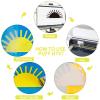 HTVVETUR 3D Puff Vinyl Heat Transfer 14PCS Puff HTV Sheets 12" x 10" Iron on Vinyl Puff Heat Transfer Vinyl for Heat Press T-Shirt Compatible with Cricut or Mark (Yellow) view 4