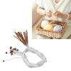 12Pcs Tunisian Crochet Hooks Set, 1.2 M Carbonized Tube Bamboo Knitting Needles Set,Carpet Rug Weave Knitting Carbonized Needles for Weaving Carpets view 4